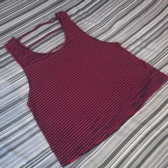 Red & Black Striped Blouse - Picture 3 of 5